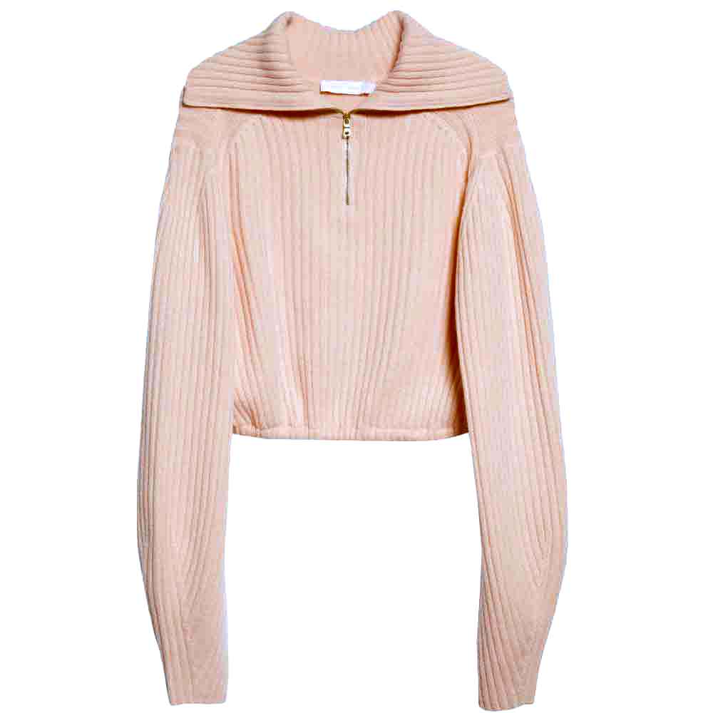 Jonathan 2024 Simkhai Pink Animal Print Bateau Crop sweater